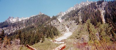 View up towards the Enchantments